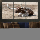 Texas Longhorn Wall Art Canvas Print – Framed Country Living