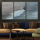 Ocean Waves Wall Art Canvas Print – Framed Coastal Serenity