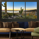 Saguaro Cactus Wall Art Canvas Print – Framed Desert Sunset by MyGreatCanvas | Canvas Wall Art Prints | Photo Prints & Wall Decor