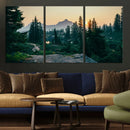 Mountain Wall Art Canvas Print – Framed Forest Serenity