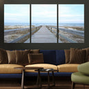 Beach Boardwalk Wall Art Canvas Print – Framed Coastal