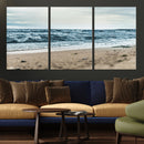 Ocean Wall Art Canvas Print – Moody Coastal Seascape Scene