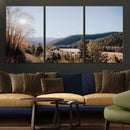 Rustic Landscape Wall Art Canvas Print – Serene Valley Scene