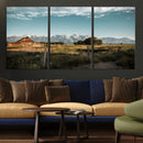 Rustic Farmhouse Wall Art Canvas Print – Teton Range Mormon