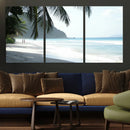 Tropical Beach Wall Art Canvas Print – Framed Serene Ocean