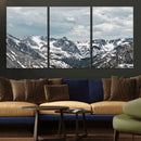 Snowy Peaks Wall Art Canvas Print – Alpine Wilderness