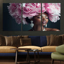 Black Beauty Petal Crown Wall Art Canvas Print – Floral by MyGreatCanvas | Canvas Wall Art Prints | Photo Prints & Wall Decor