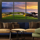 Pebble Beach Golf Wall Art Canvas Print – Iconic Coastal by MyGreatCanvas | Canvas Wall Art Prints | Photo Prints & Wall Decor