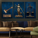 Lady Justice Wall Art Canvas Print – Elegant Gold Legal by MyGreatCanvas | Canvas Wall Art Prints | Photo Prints & Wall Decor