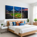 Target Field Wall Art Canvas Print – Baseball Stadium Scene,