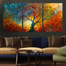 Yggdrasil Tree of Life Mosaic Stained Glass Wall Art, Tree