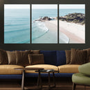 Aerial Beach Wall Art Canvas Print, Coastal Ocean Waves and by MyGreatCanvas | Canvas Wall Art Prints | Photo Prints & Wall Decor