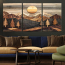 Wood Mountain Wall Art Canvas Print – Layered Forest and by MyGreatCanvas | Canvas Wall Art Prints | Photo Prints & Wall Decor