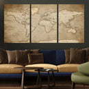 Colorful Watercolor World Map Canvas Wall Art – Framed by MyGreatCanvas | Canvas Wall Art Prints | Photo Prints & Wall Decor