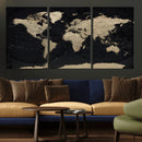 World Map Wall Art Print – Detailed Map of the World Wall by MyGreatCanvas | Canvas Wall Art Prints | Photo Prints & Wall Decor
