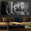Elephant Family Wall Art Canvas, Framed Elephant Family by MyGreatCanvas | Canvas Wall Art Prints | Photo Prints & Wall Decor