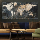 World Map Canvas Print – Detailed Map of the World Wall Art by MyGreatCanvas | Canvas Wall Art Prints | Photo Prints & Wall Decor