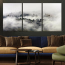 Foggy Forest Wall Art Canvas Print, Misty Pine Tree by MyGreatCanvas | Canvas Wall Art Prints | Photo Prints & Wall Decor