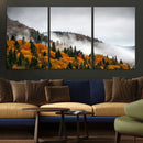 Autumn Forest Wall Art Canvas Print, Foggy Mountain by MyGreatCanvas | Canvas Wall Art Prints | Photo Prints & Wall Decor