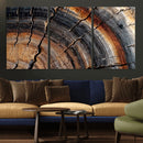 Abstract Tree Ring Wall Art Print – Natural Rustic Wood by MyGreatCanvas | Canvas Wall Art Prints | Photo Prints & Wall Decor