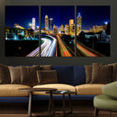 Atlanta Skyline Wall Art Canvas Print, Atlanta Downtown by MyGreatCanvas | Canvas Wall Art Prints | Photo Prints & Wall Decor