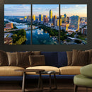 Austin Skyline Wall Art Canvas Print, Austin Downtown Night by MyGreatCanvas | Canvas Wall Art Prints | Photo Prints & Wall Decor