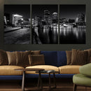 Boston Wall Art Canvas Print, Boston City Downtown Night by MyGreatCanvas | Canvas Wall Art Prints | Photo Prints & Wall Decor