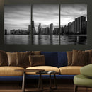 Chicago Wall Art Canvas Print, Chicago City Downtown Night by MyGreatCanvas | Canvas Wall Art Prints | Photo Prints & Wall Decor