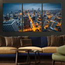 Chicago Wall Art Canvas Print - Chicago City Downtown Night by MyGreatCanvas | Canvas Wall Art Prints | Photo Prints & Wall Decor