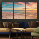 Beach Walk Wall Art Canvas Print – Soft Coastal Photography by MyGreatCanvas | Canvas Wall Art Prints | Photo Prints & Wall Decor