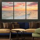 Sunset Beach Wall Art Canvas Print – Soft Coastal by MyGreatCanvas | Canvas Wall Art Prints | Photo Prints & Wall Decor