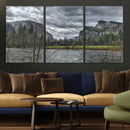 Yosemite Valley River Wall Art Canvas Print, Granite Cliffs by MyGreatCanvas | Canvas Wall Art Prints | Photo Prints & Wall Decor