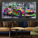Graffiti Sports Car Street Art Wall Art Canvas Print, by MyGreatCanvas | Canvas Wall Art Prints | Photo Prints & Wall Decor