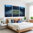 Detroit Lions Stadium Wall Art Canvas Print, Football Field