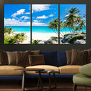Tropical Beach Wall Art Canvas Print, Palm Tree Ocean by MyGreatCanvas | Canvas Wall Art Prints | Photo Prints & Wall Decor