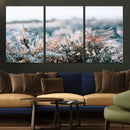 Frosted Fern Wall Art Canvas Print, Soft Winter Botanical by MyGreatCanvas | Canvas Wall Art Prints | Photo Prints & Wall Decor