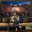 Oklahoma Memorial Stadium Wall Art Canvas Print – Oklahoma
