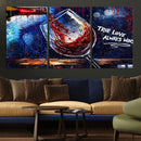 Red Wine Splash Abstract Wall Art Canvas Print, Modern Wine by MyGreatCanvas | Canvas Wall Art Prints | Photo Prints & Wall Decor