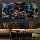 Graffiti American Football Player Street Art Wall Art Canvas by MyGreatCanvas | Canvas Wall Art Prints | Photo Prints & Wall Decor
