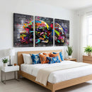 Graffiti American Football Helmet Street Art Wall Art Canvas