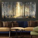 Abstract Birch Forest Wall Art Canvas Print – Modern Gold by MyGreatCanvas | Canvas Wall Art Prints | Photo Prints & Wall Decor
