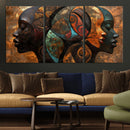 Abstract Afro American Women Wall Art Canvas Print by MyGreatCanvas | Canvas Wall Art Prints | Photo Prints & Wall Decor