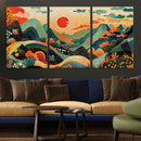 Yayoi Kusama Boho Mountain Landscape Large Wall Art, by MyGreatCanvas | Canvas Wall Art Prints | Photo Prints & Wall Decor