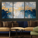 Blue Gold Abstract Large Framed Canvas Wall Art, Modern by MyGreatCanvas | Canvas Wall Art Prints | Photo Prints & Wall Decor