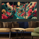 Colorful Japanese Landscape Print: Maximalist Panoramic Wall by MyGreatCanvas | Canvas Wall Art Prints | Photo Prints & Wall Decor