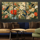Vintage Birds and Flowers Wall Art Canvas Print, Botanical by MyGreatCanvas | Canvas Wall Art Prints | Photo Prints & Wall Decor