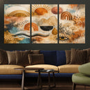 Geometric Boho Abstract Wall Art Canvas Print, Orange Blue by MyGreatCanvas | Canvas Wall Art Prints | Photo Prints & Wall Decor