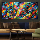 Geometric Abstract Wall Art Canvas Print, Bold Color by MyGreatCanvas | Canvas Wall Art Prints | Photo Prints & Wall Decor