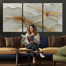 White Gold Floral Canvas Wall Art — Textured Flower Print | by MyGreatCanvas | Canvas Wall Art Prints | Photo Prints & Wall Decor
