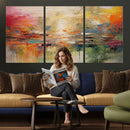 Colorful Abstract Canvas Wall Art — Large Textured Oil by MyGreatCanvas | Canvas Wall Art Prints | Photo Prints & Wall Decor